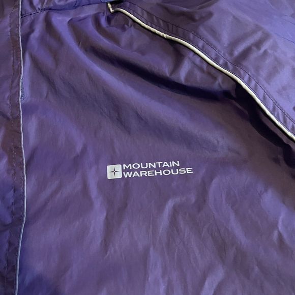 Mountain Warehouse Water Resistant Hooded Jacket Coat Purple Women's Size US 12 - Picture 4 of 7